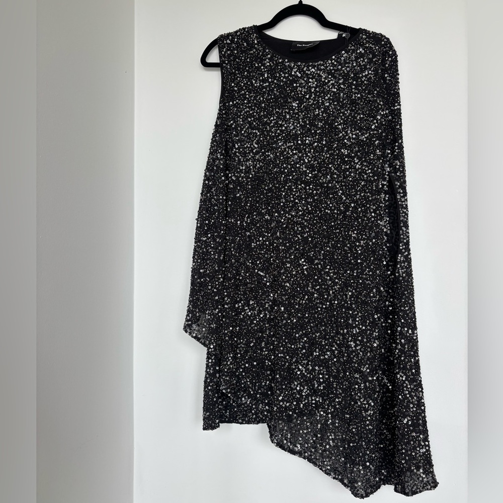 The Kooples Asymmetrical Sequin Dress - Size 1